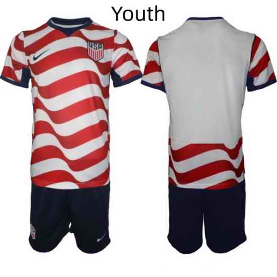 USA FIFA World Cup 2026 Soccer Red Home Jersey Blank